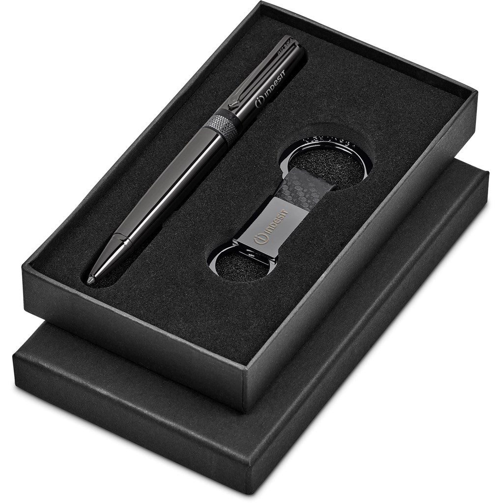 Elegant Alex Varga Karlsson Gift Set with Pen and Keyholder - Brand your company Logo! Get a quote - Promo Lingo