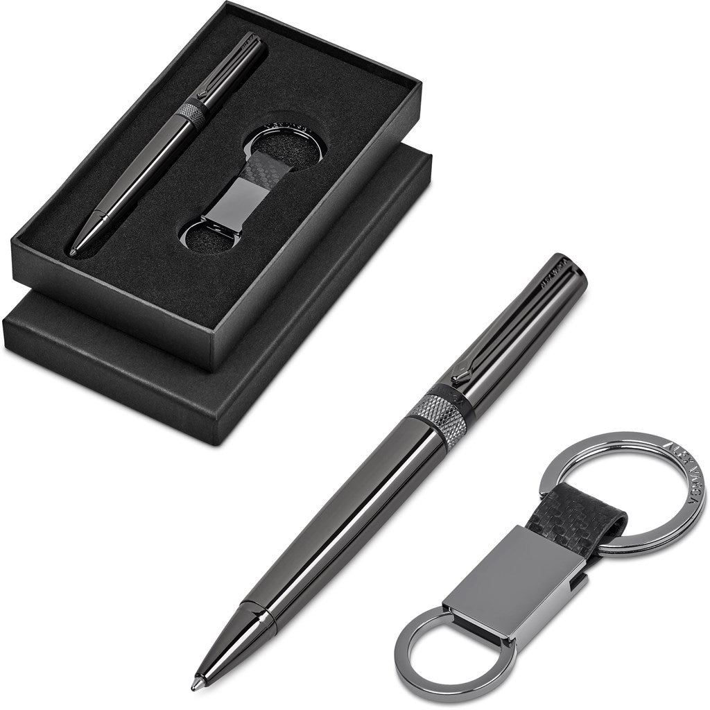 Elegant Alex Varga Karlsson Gift Set with Pen and Keyholder - Brand your company Logo! Get a quote - Promo Lingo