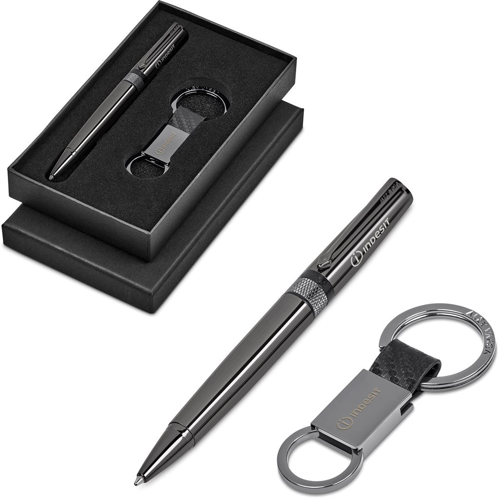 Elegant Alex Varga Karlsson Gift Set with Pen and Keyholder - Brand your company Logo! Get a quote - Promo Lingo
