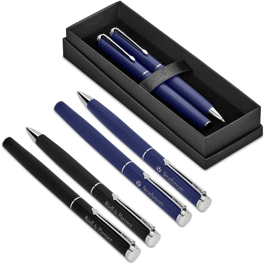 Elegant Alex Varga Mollino Ball Pen & Rollerball Set - Brand your company Logo! Get a quote - Promo Lingo