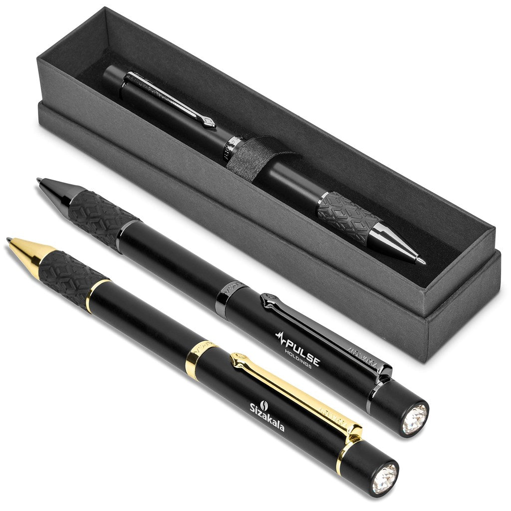 Elegant Alex Varga Onassis Ball Pen with Swarovski Crystal - Brand your company Logo! Get a quote - Promo Lingo