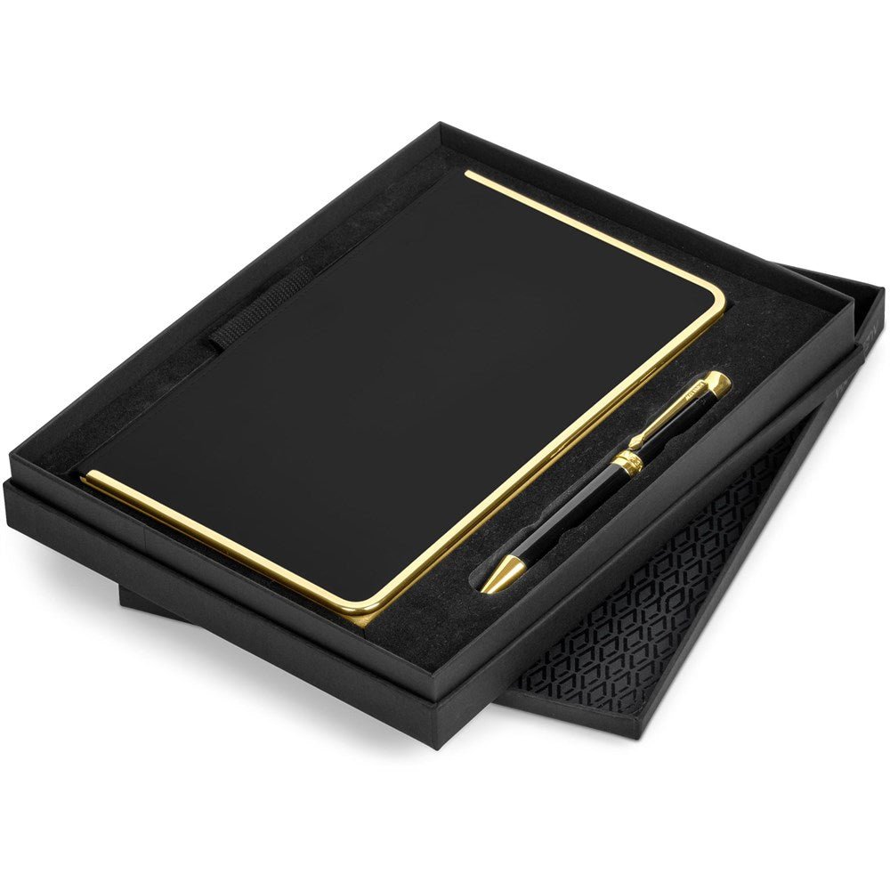 Elegant Alex Varga Vazquez Notebook & Pen Set Bundle - Brand your company Logo! Get a quote - Promo Lingo