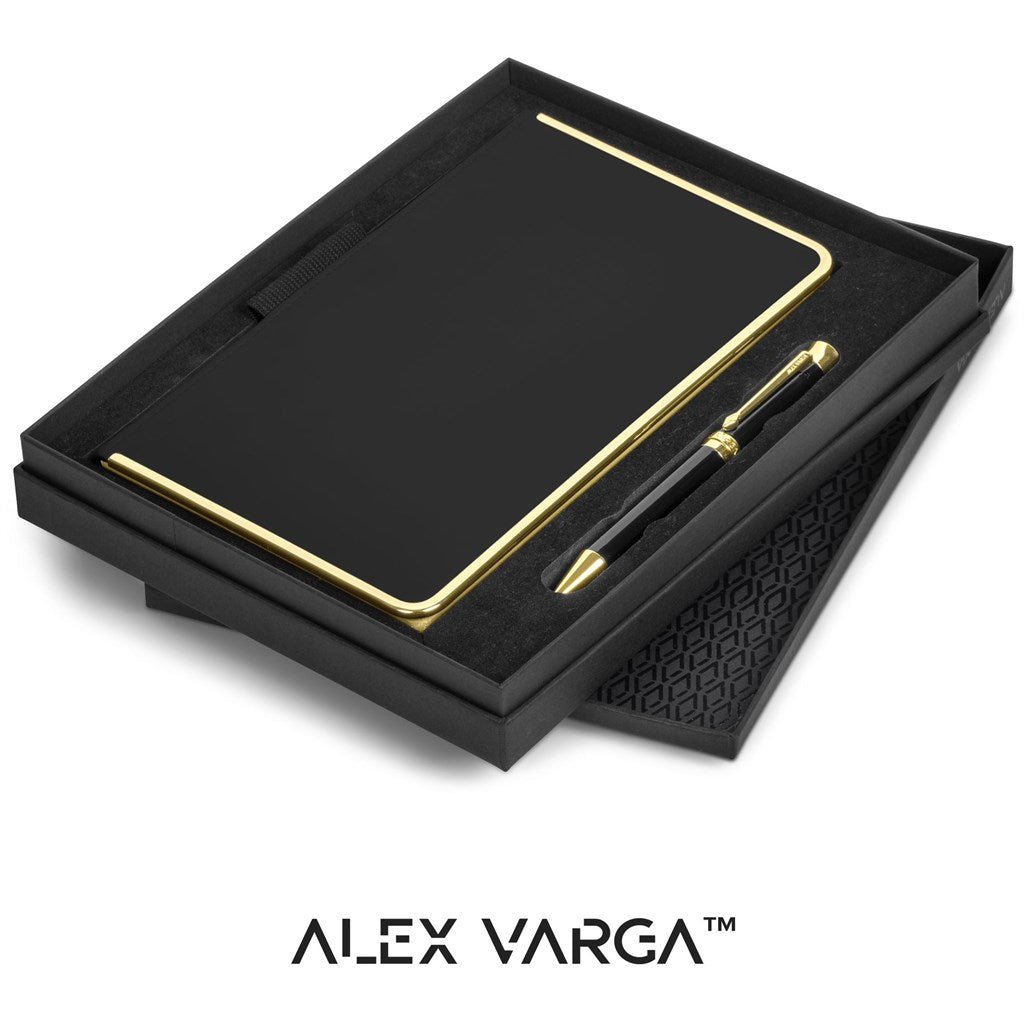 Elegant Alex Varga Vazquez Notebook & Pen Set Bundle - Brand your company Logo! Get a quote - Promo Lingo