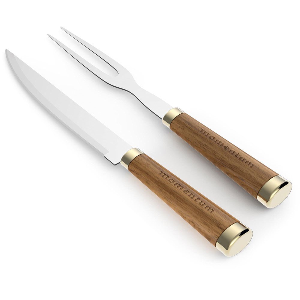 Elegant Andy Cartwright Afrique Dusk Carving Set for Perfect Slicing - Brand your company Logo! Get a quote - Promo Lingo