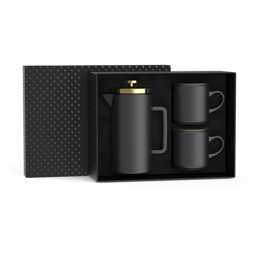 Elegant Andy Cartwright Afrique Dusk Coffee Press & Mug Set - Brand your company Logo! Get a quote - Promo Lingo
