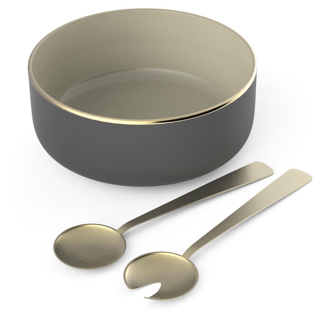 Elegant Andy Cartwright Afrique Dusk Salad Bowl & Servers Set - Brand your company Logo! Get a quote - Promo Lingo