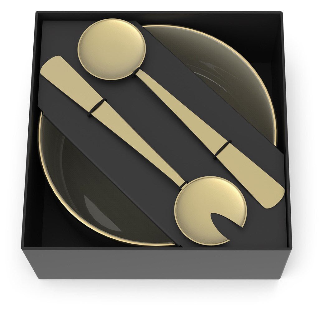 Elegant Andy Cartwright Afrique Dusk Salad Bowl & Servers Set - Brand your company Logo! Get a quote - Promo Lingo