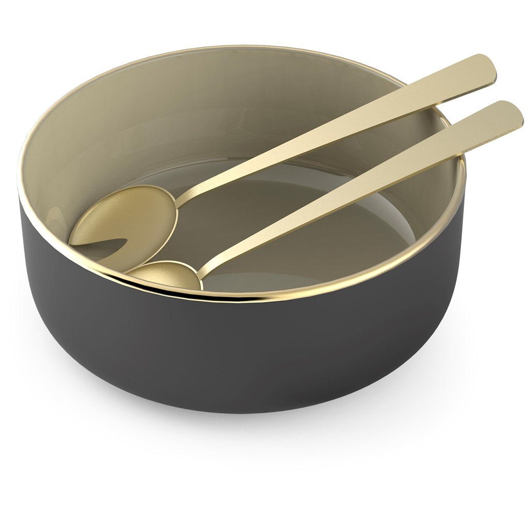 Elegant Andy Cartwright Afrique Dusk Salad Bowl & Servers Set - Brand your company Logo! Get a quote - Promo Lingo