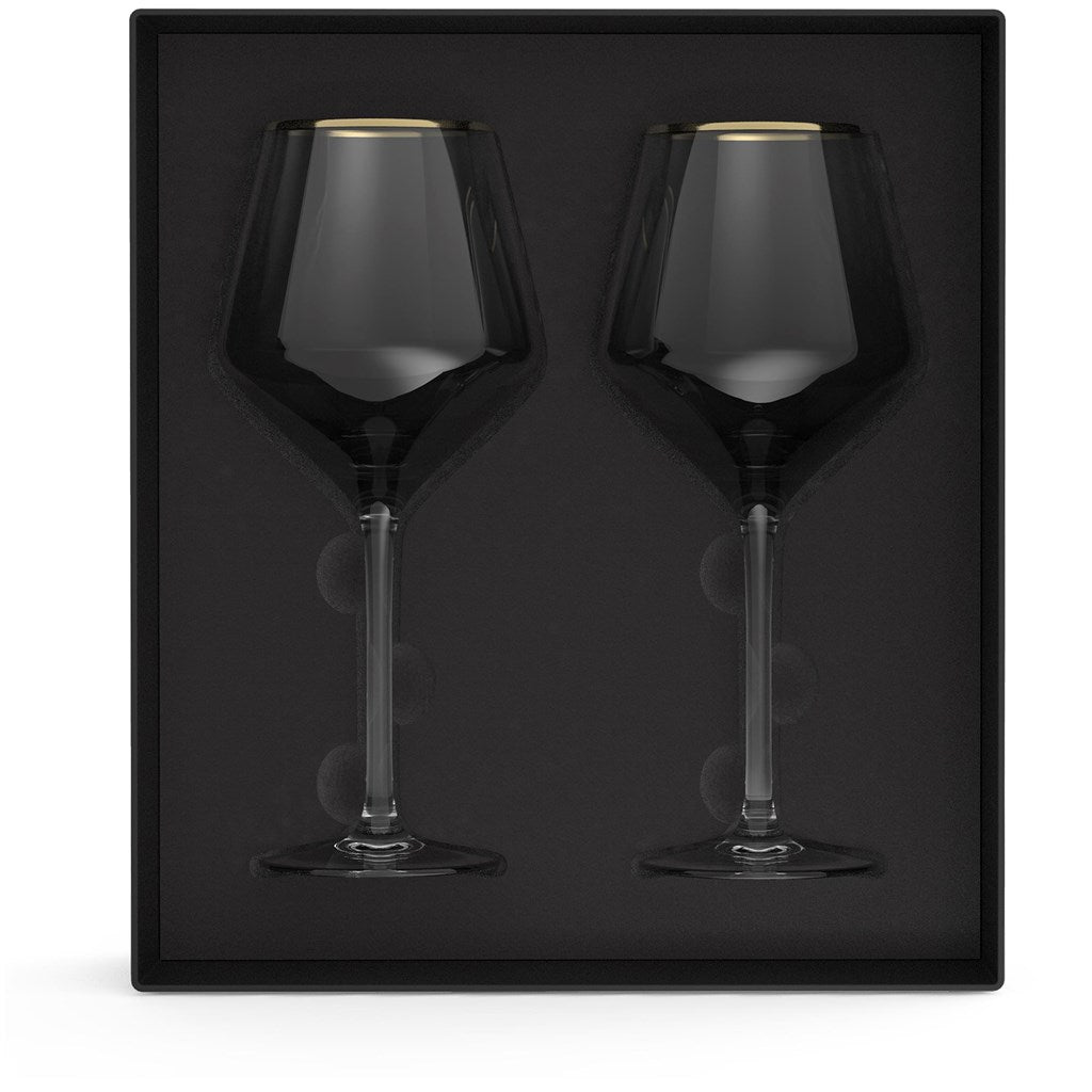 Elegant Andy Cartwright Afrique Dusk Wine Glass Set - Brand your company Logo! Get a quote - Promo Lingo