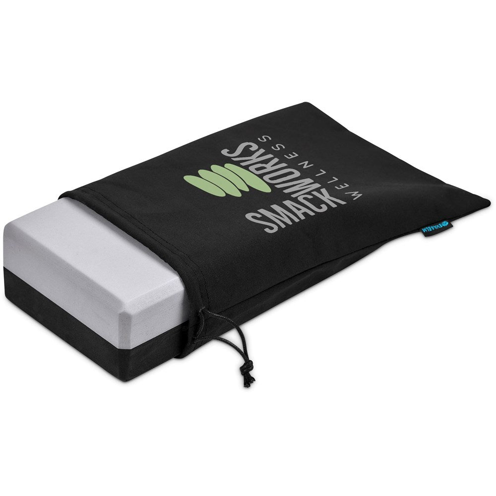 Elevate Your Practice with Eva & Elm Gravity Yoga Block - Brand your company Logo! Get a quote - Promo Lingo