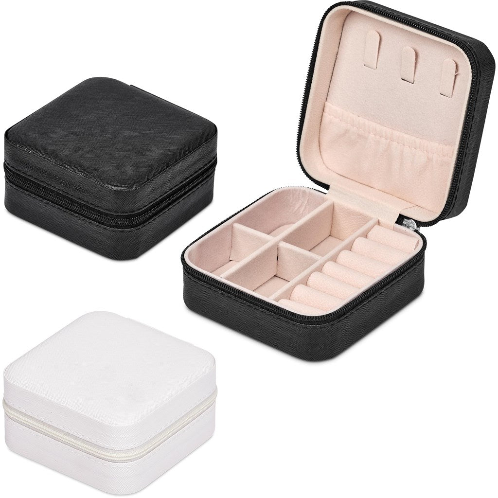 Eva & Elm Crystal Travel Jewellery Box - Brand your company Logo! Get a quote - Promo Lingo