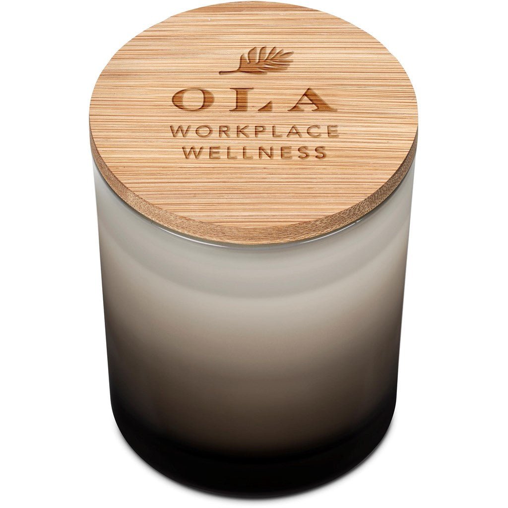 Eva & Elm Ombre Scented Candle - Brand your company Logo! Get a quote - Promo Lingo