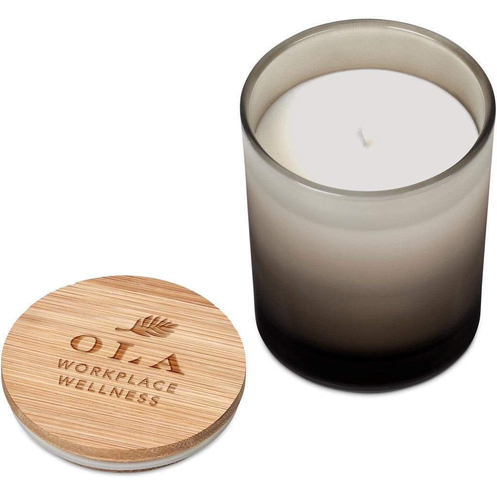 Eva & Elm Ombre Scented Candle - Brand your company Logo! Get a quote - Promo Lingo
