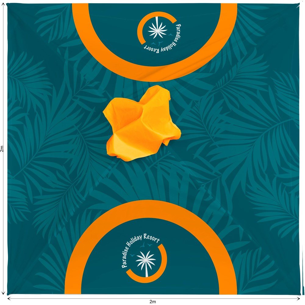 Fade Resistant Parasol Roof 2m x 2m - Brand your company Logo! Get a quote - Promo Lingo