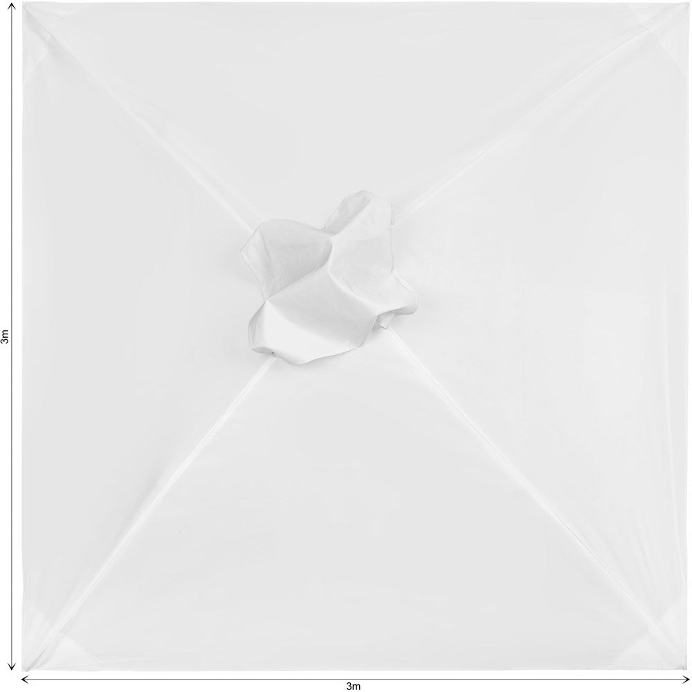 Fade Resistant Parasol Roof 3m x 3m - Brand your company Logo! Get a quote - Promo Lingo