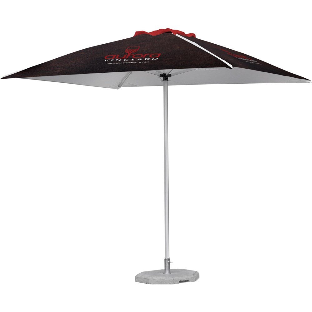 Fade Resistant Parasol Single Pole 2.2m x 2.2m - Brand your company Logo! Get a quote - Promo Lingo