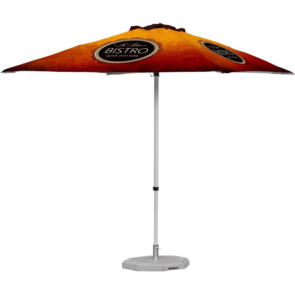Fade Resistant Parasol Sliding Pole 2m x 2m - Brand your company Logo! Get a quote - Promo Lingo