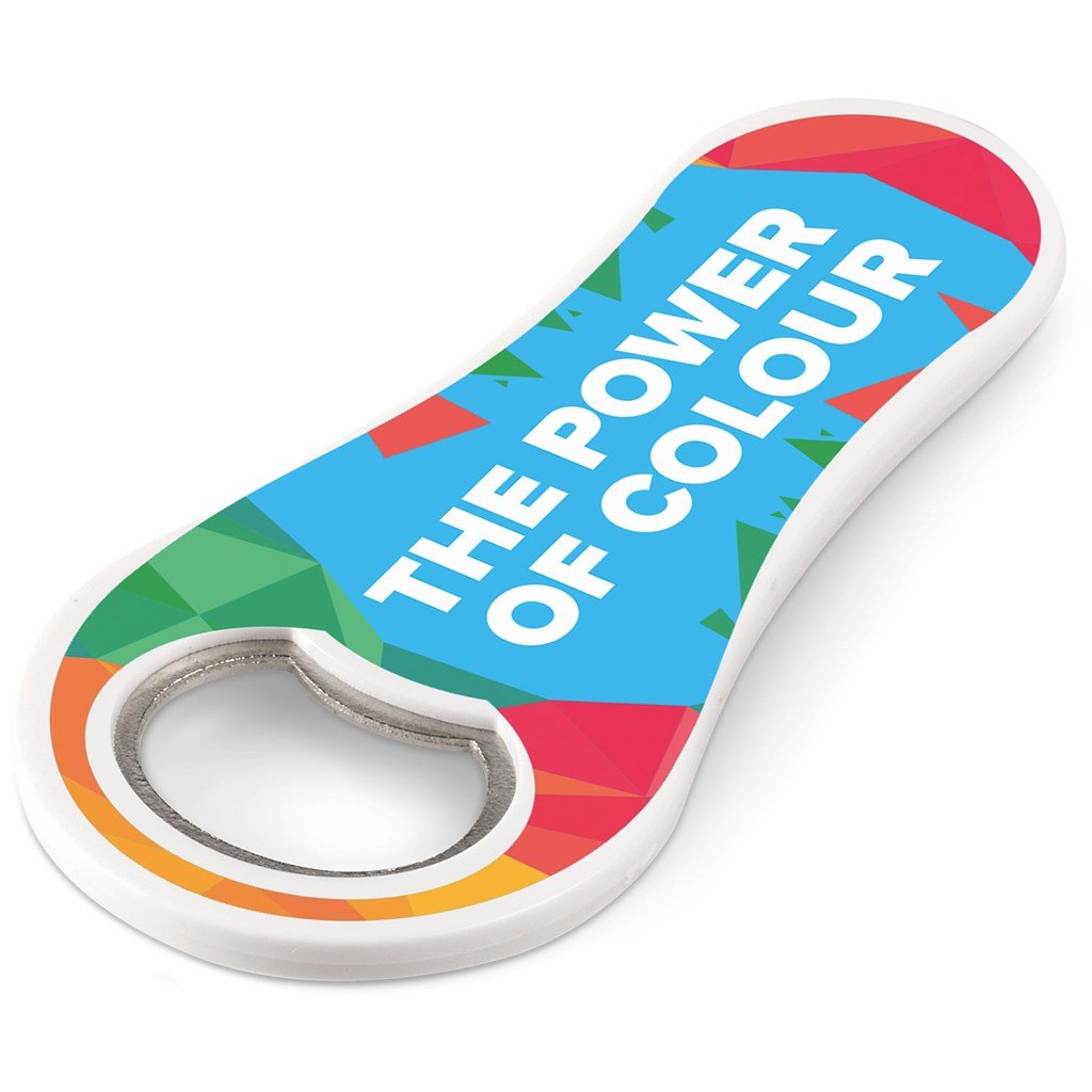Fizz Fridge Magnet Bottle Opener - Brand your company Logo! Get a quote - Promo Lingo