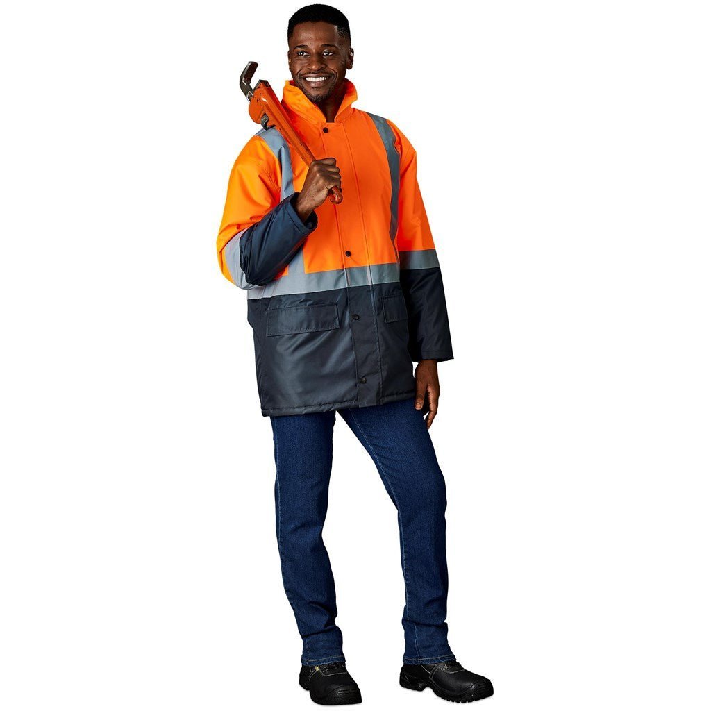 Hazard Padded Two - Tone Hi - Viz Reflective Jacket - Brand your company Logo! Get a quote - Promo Lingo
