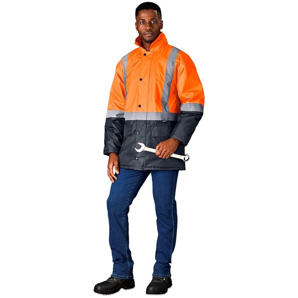 Hazard Padded Two - Tone Hi - Viz Reflective Jacket - Brand your company Logo! Get a quote - Promo Lingo