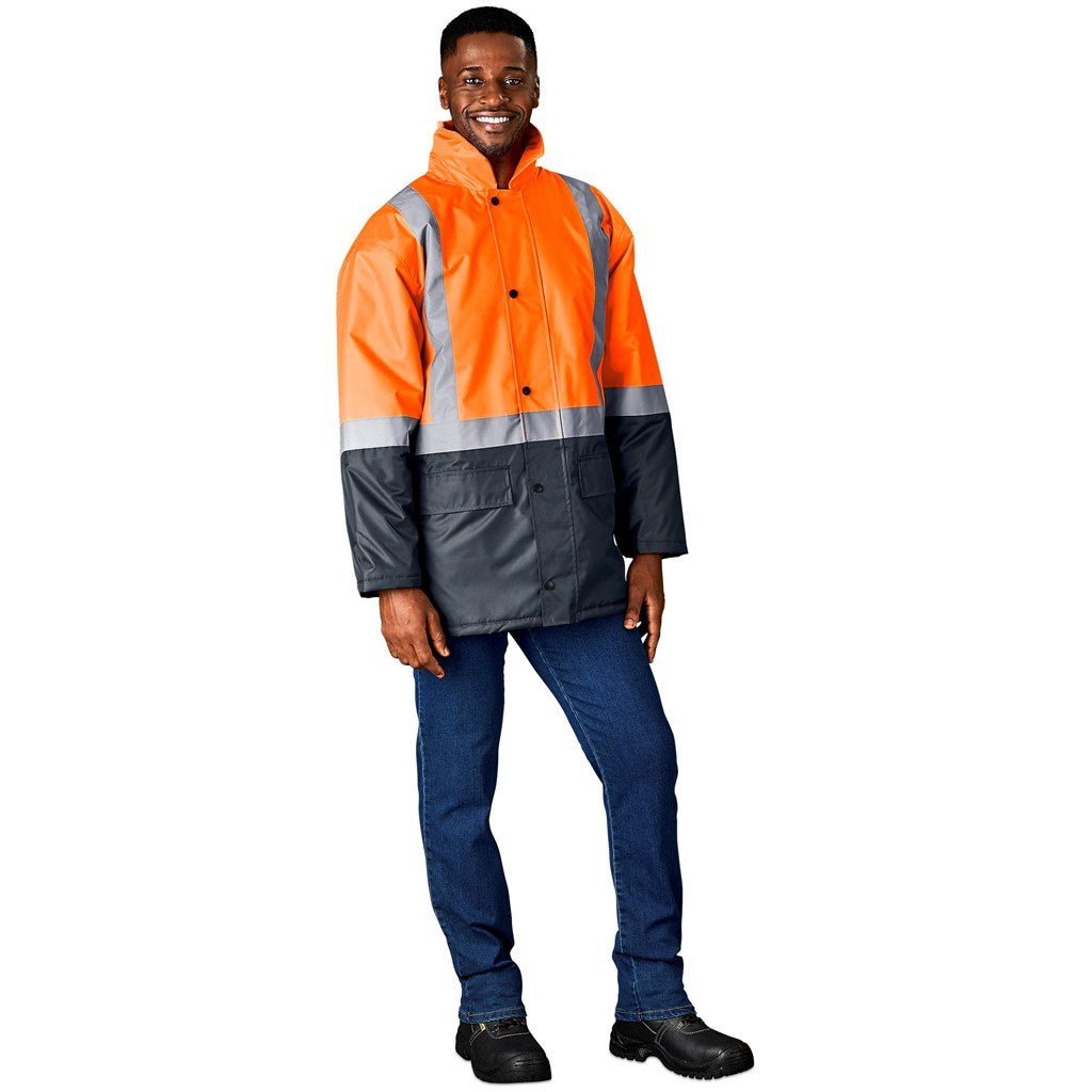 Hazard Padded Two - Tone Hi - Viz Reflective Jacket - Brand your company Logo! Get a quote - Promo Lingo