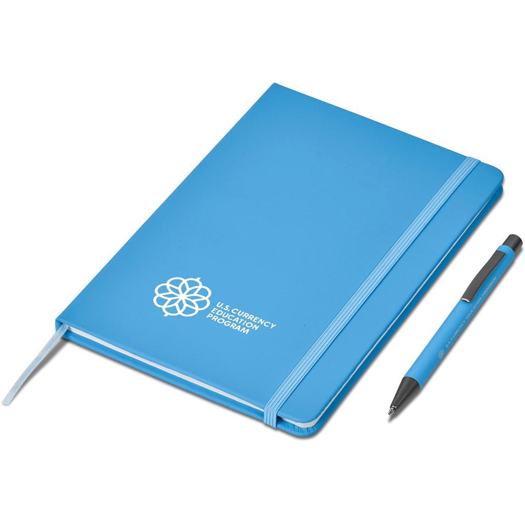 Hibiscus Notebook & Pen Set - Brand your company Logo! Get a quote - Promo Lingo