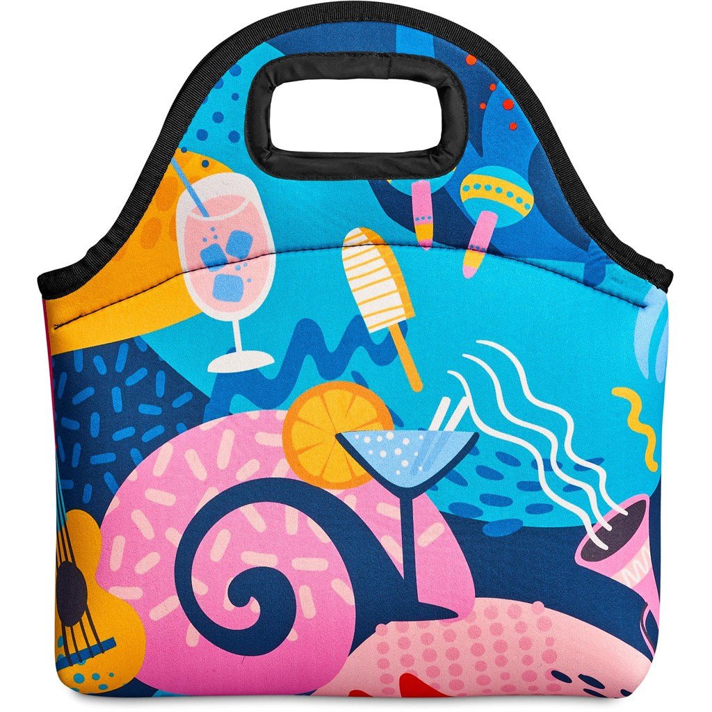 Hoppla Hobie Neoprene Lunch Cooler with Cut Out Handle - Brand your company Logo! Get a quote - Promo Lingo