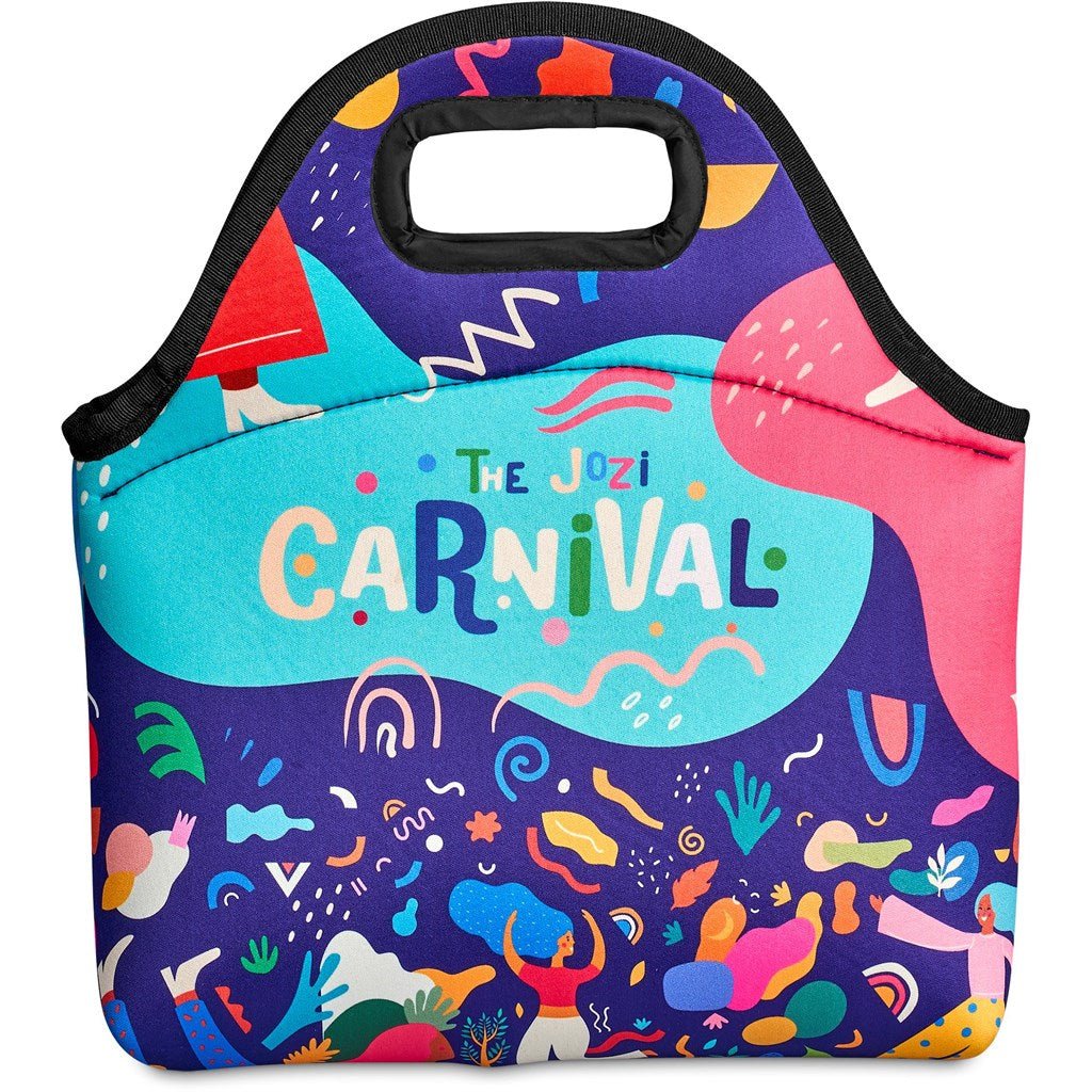 Hoppla Hobie Neoprene Lunch Cooler with Cut Out Handle - Brand your company Logo! Get a quote - Promo Lingo
