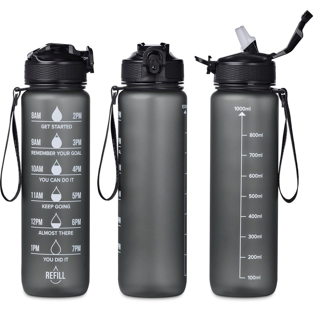 Hydration Hero: Eva & Elm Neptune Water Bottle - 1 Litre - Brand your company Logo! Get a quote - Promo Lingo