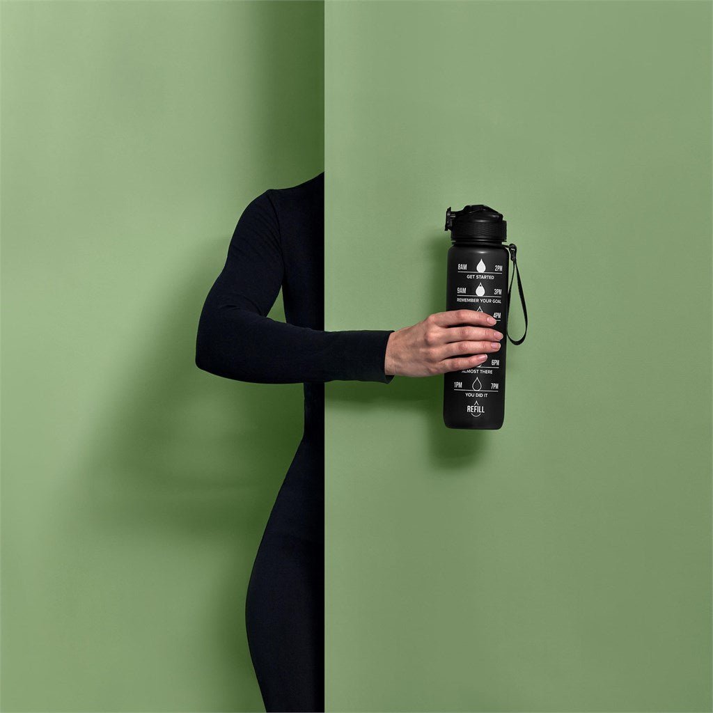 Hydration Hero: Eva & Elm Neptune Water Bottle - 1 Litre - Brand your company Logo! Get a quote - Promo Lingo