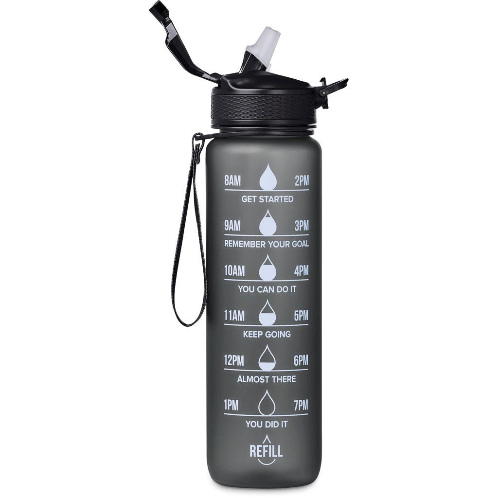 Hydration Hero: Eva & Elm Neptune Water Bottle - 1 Litre - Brand your company Logo! Get a quote - Promo Lingo