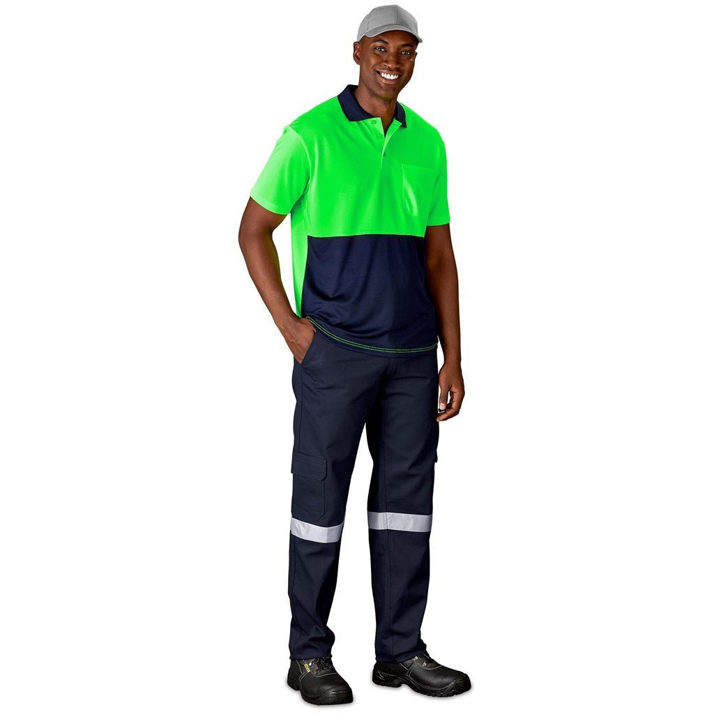 Inspector Two - Tone Hi - Viz Golf Shirt - Brand your company Logo! Get a quote - Promo Lingo