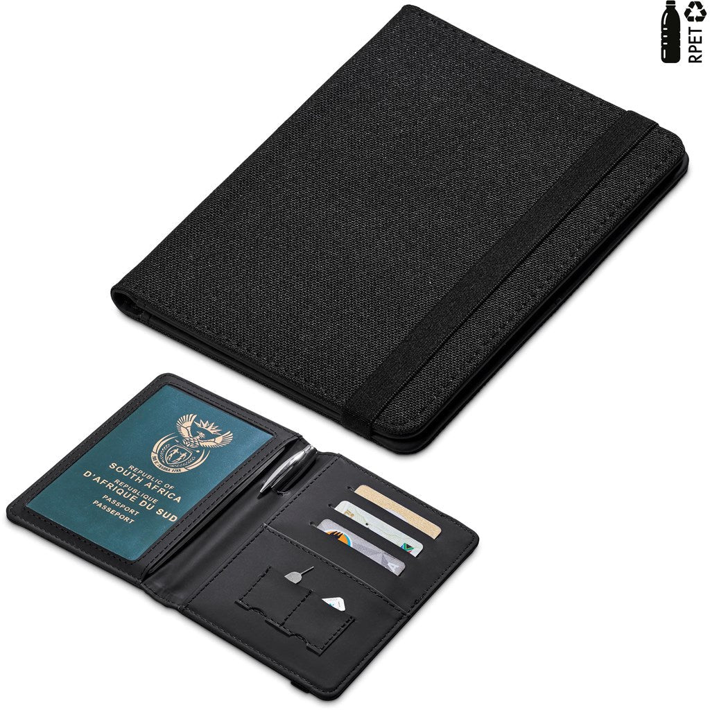 Jetset Recycled PET Passport Travel Wallet - Brand your company Logo! Get a quote - Promo Lingo