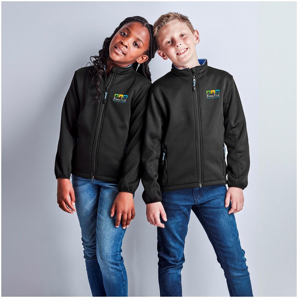 Kids Palermo Softshell Jacket - Brand your company Logo! Get a quote - Promo Lingo