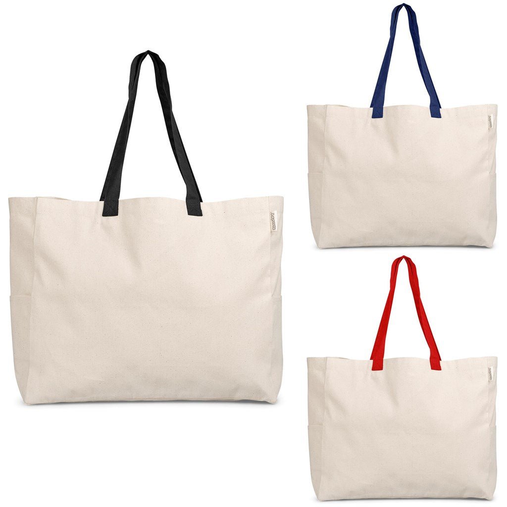 Kooshty Barbados Large Cotton Beach Bag for Fun in the Sun - Brand your company Logo! Get a quote - Promo Lingo