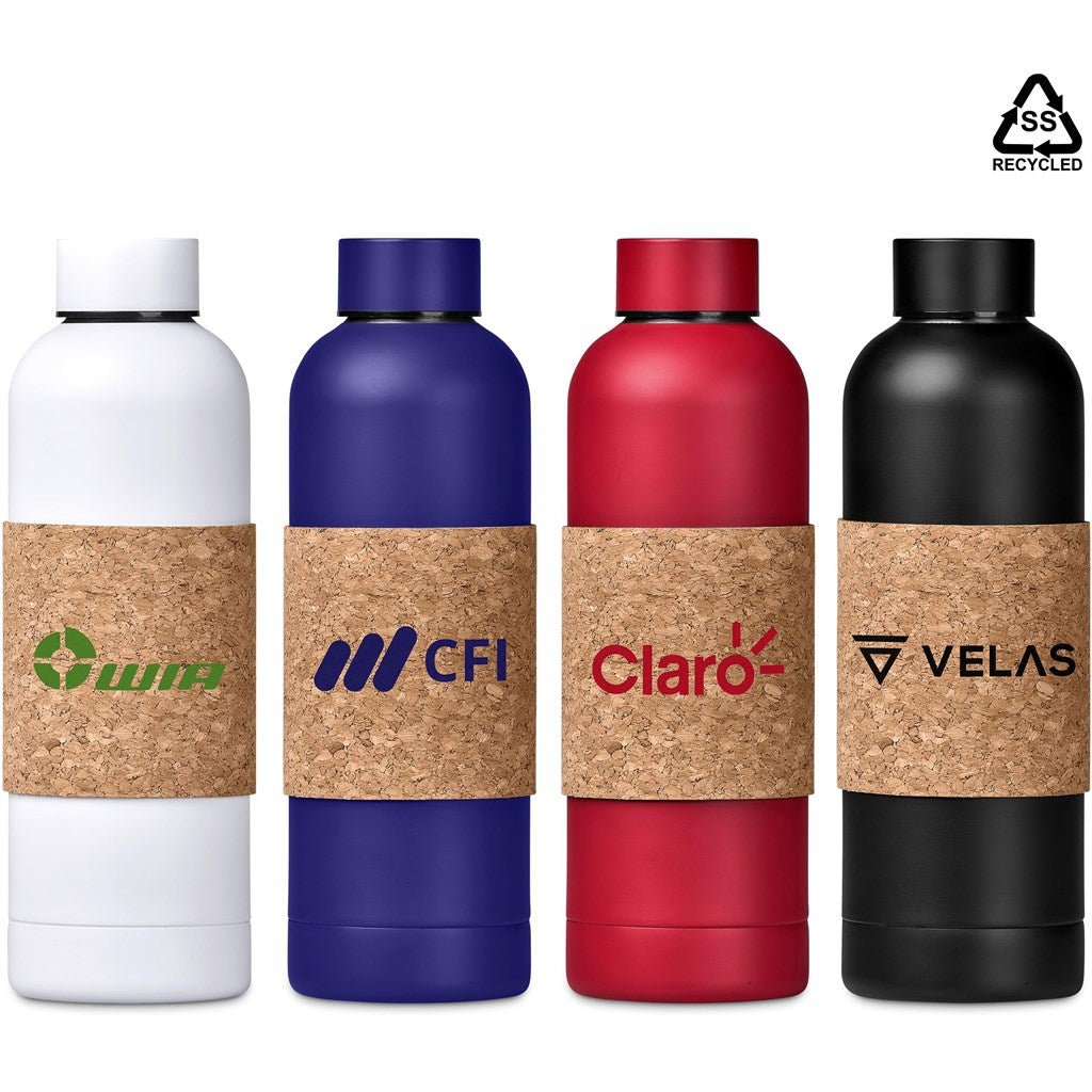 Kooshty Bermuda Kork 800ml Recycled Steel Bottle - Eco Chic - Brand your company Logo! Get a quote - Promo Lingo