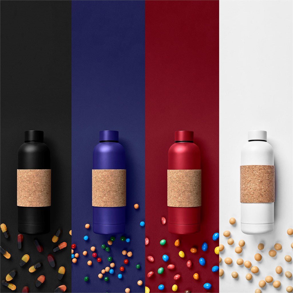 Kooshty Bermuda Kork 800ml Recycled Steel Bottle - Eco Chic - Brand your company Logo! Get a quote - Promo Lingo