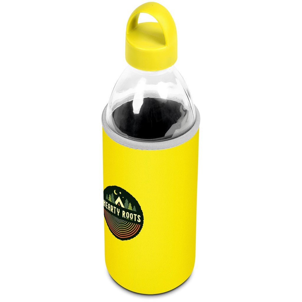 Kooshty Big Swing Neo Glass Water Bottle 850ml Yellow - Brand your company Logo! Get a quote - Promo Lingo