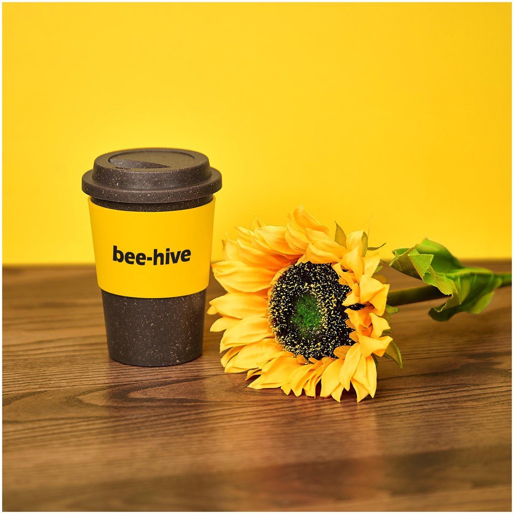 Kooshty Brown Bean Plastic Double - Wall Tumbler 400ml Eco - Friendly - Brand your company Logo! Get a quote - Promo Lingo