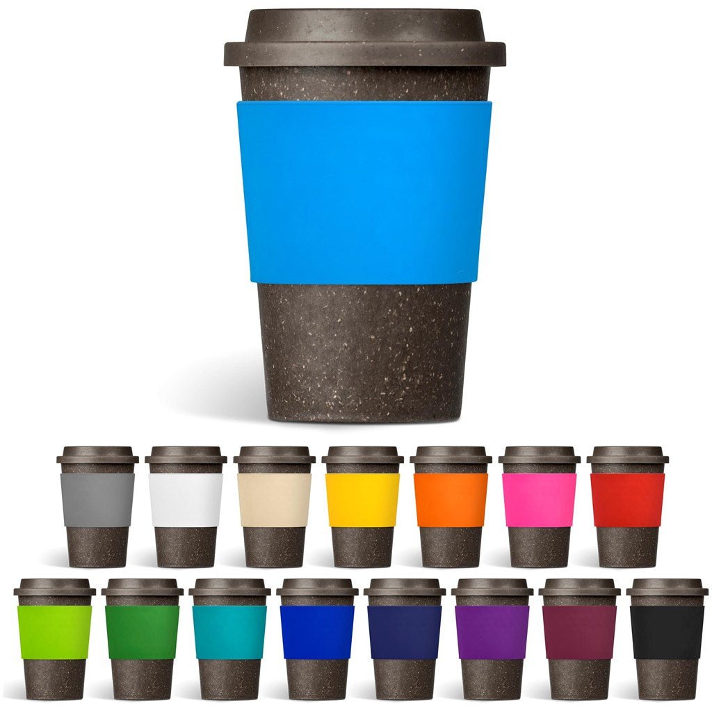 Kooshty Brown Bean Plastic Double - Wall Tumbler 400ml Eco - Friendly - Brand your company Logo! Get a quote - Promo Lingo