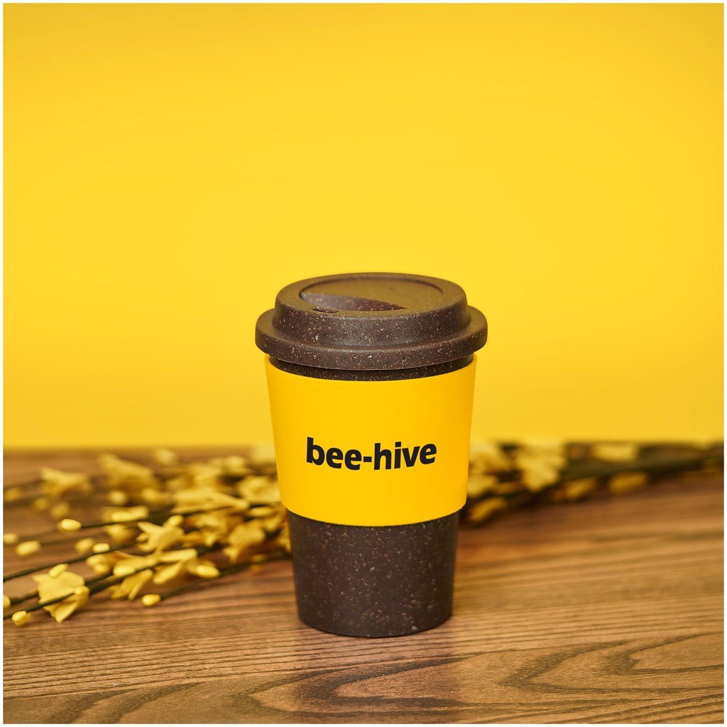 Kooshty Brown Bean Plastic Double - Wall Tumbler 400ml Eco - Friendly - Brand your company Logo! Get a quote - Promo Lingo