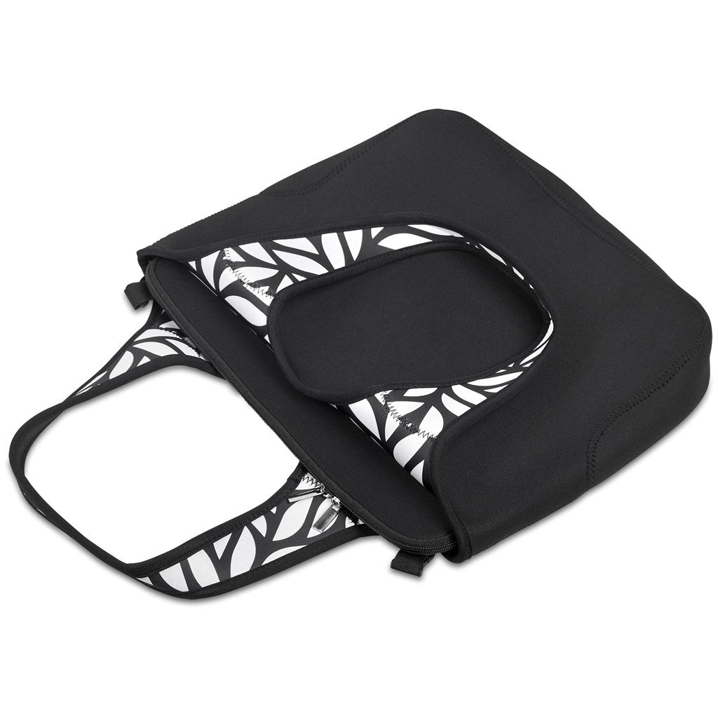 Kooshty Floria Neoprene Laptop Bag with Botanical Print - Brand your company Logo! Get a quote - Promo Lingo