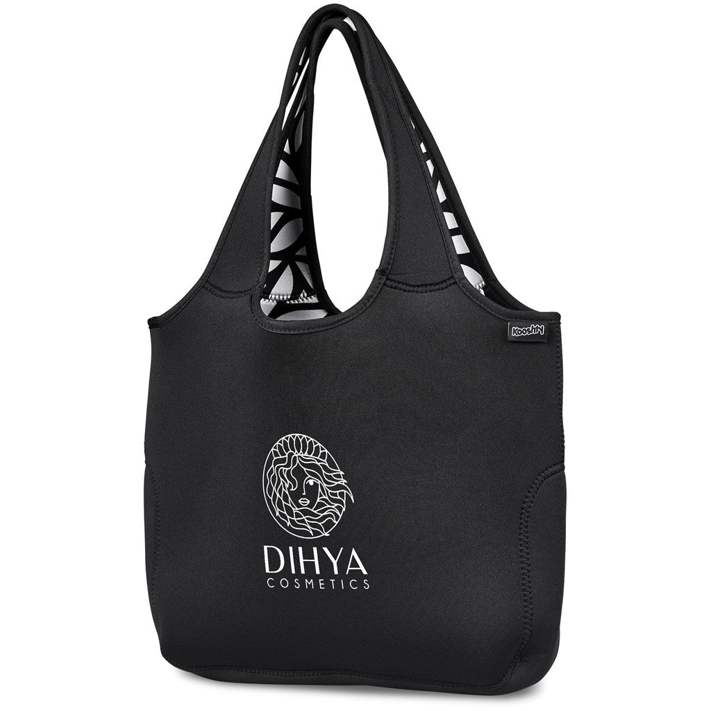 Kooshty Floria Neoprene Laptop Bag with Botanical Print - Brand your company Logo! Get a quote - Promo Lingo