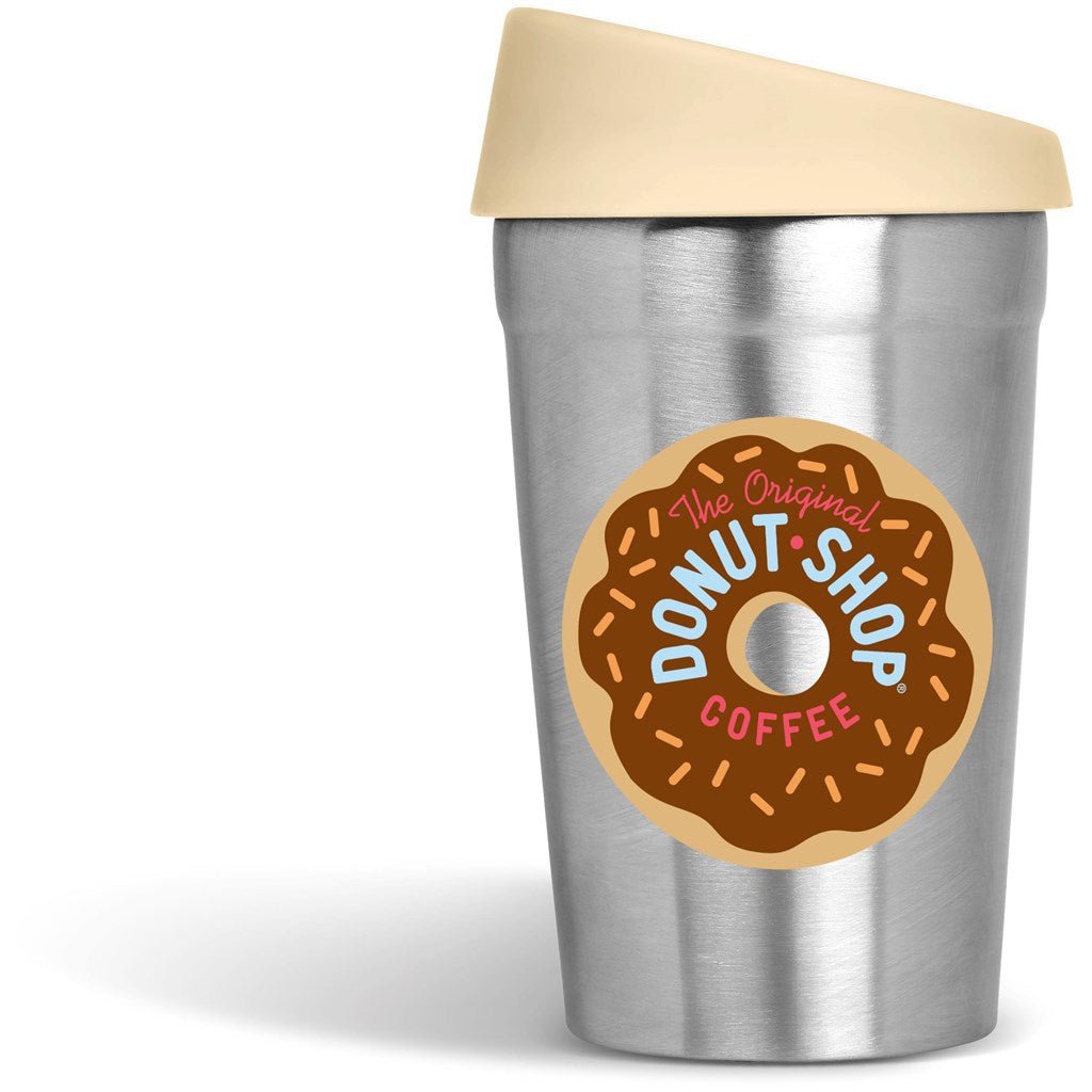 Kooshty Go - Jo Stainless Steel & Plastic Double - Wall Tumbler 350ml Cream - Brand your company Logo! Get a quote - Promo Lingo