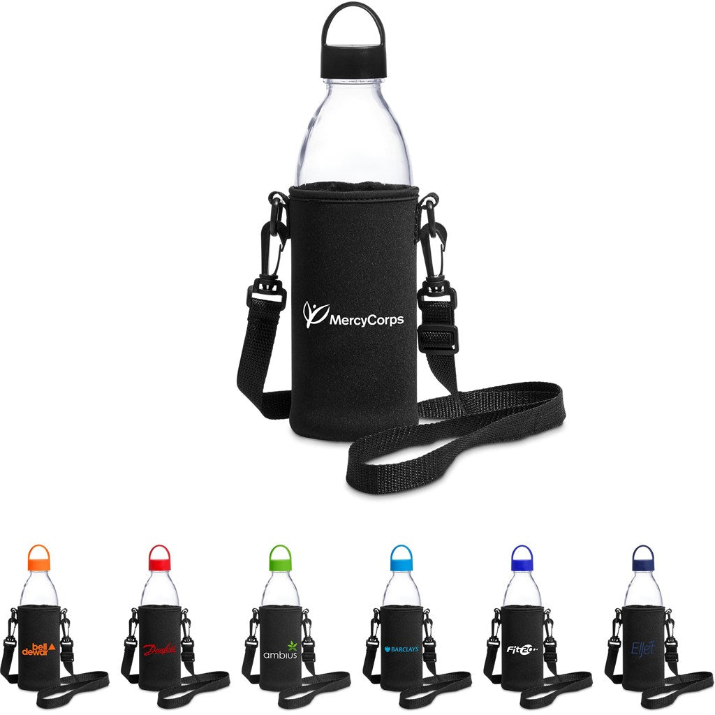 Kooshty Hands - Free Glass Water Bottle – 850ml with Sleeve - Brand your company Logo! Get a quote - Promo Lingo