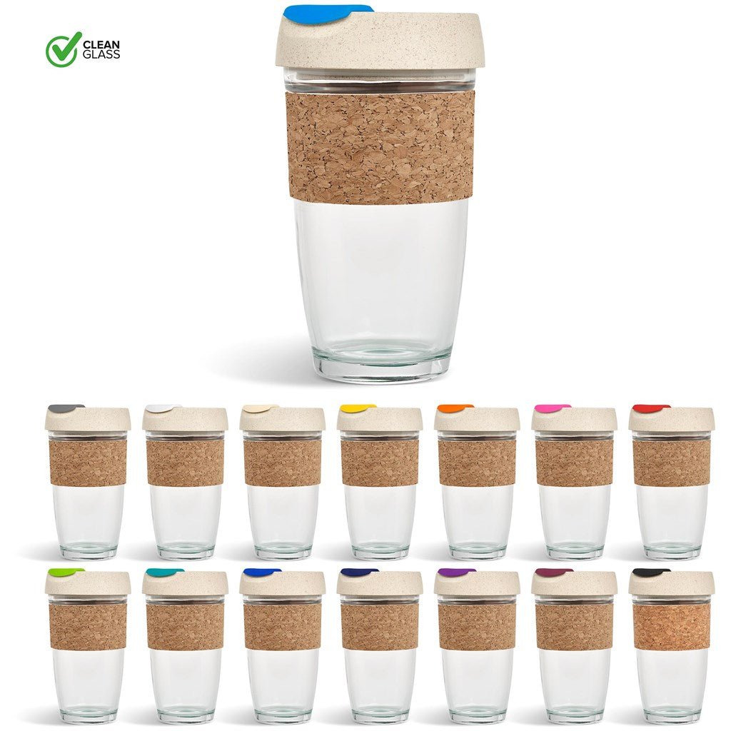 Kooshty Jumbo Kork Chacha Glass Kup - Eco Friendly 480ML - Brand your company Logo! Get a quote - Promo Lingo