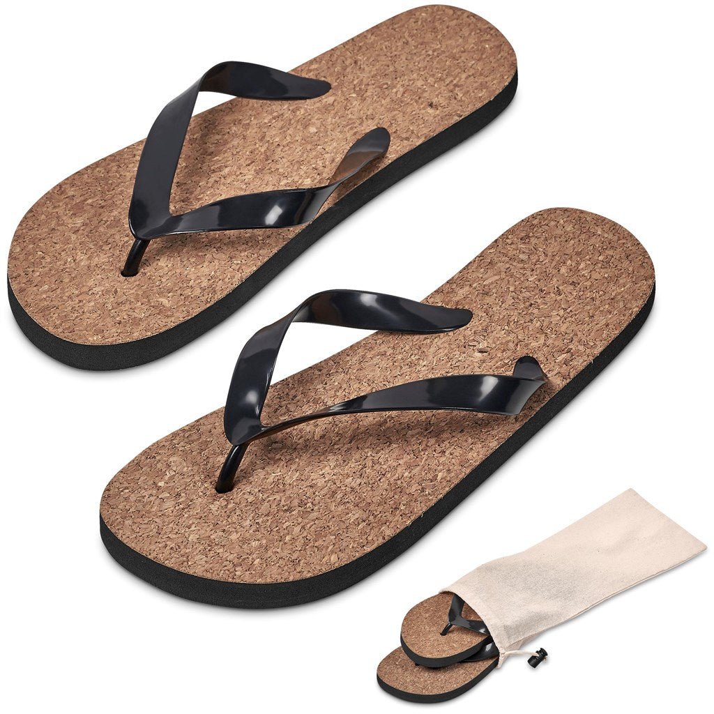 Kooshty Mangrove Flip Flops with Natural Cork Comfort - Brand your company Logo! Get a quote - Promo Lingo