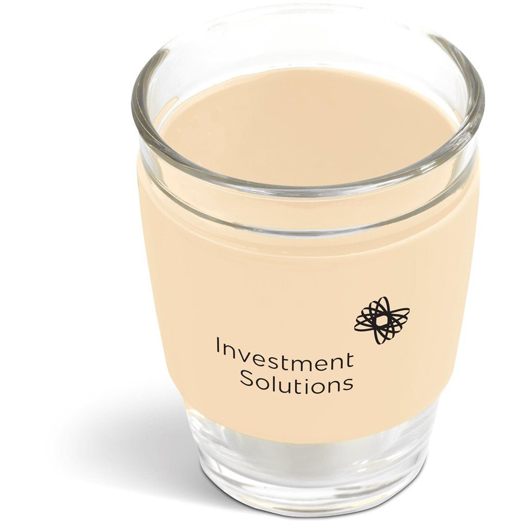 Kooshty Original Glass Kup – 340ML Cream Reusable Tumbler - Brand your company Logo! Get a quote - Promo Lingo