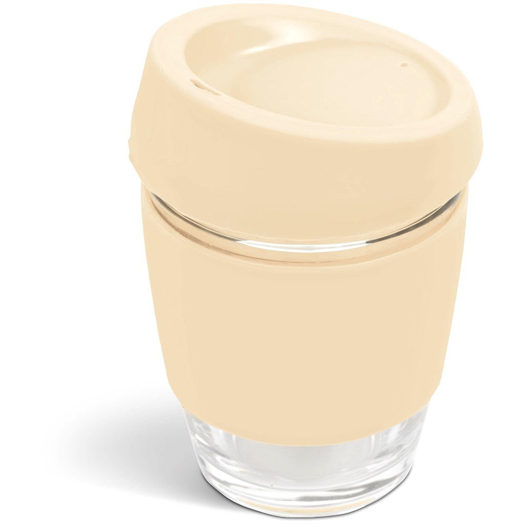 Kooshty Original Glass Kup – 340ML Cream Reusable Tumbler - Brand your company Logo! Get a quote - Promo Lingo