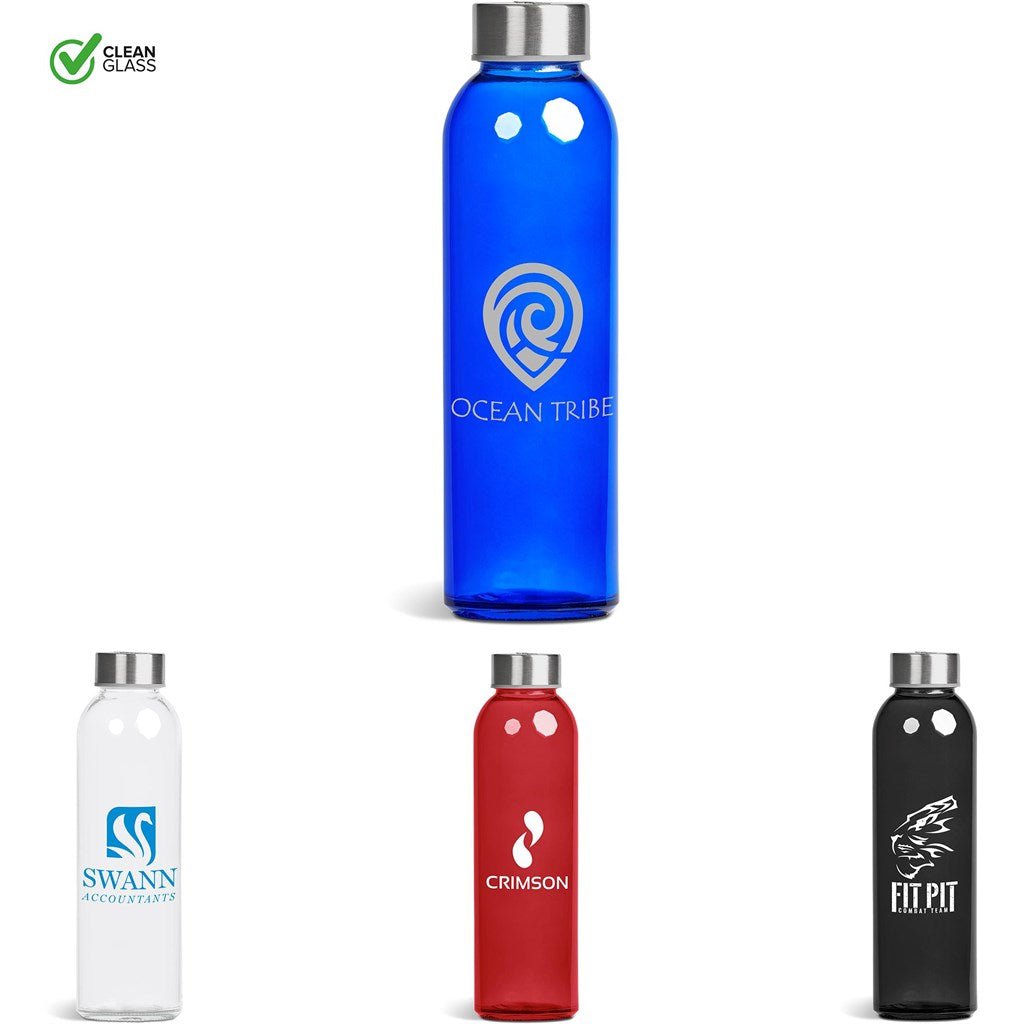 Kooshty Pura Glass Water Bottle - 500ML Eco - Friendly Choice - Brand your company Logo! Get a quote - Promo Lingo